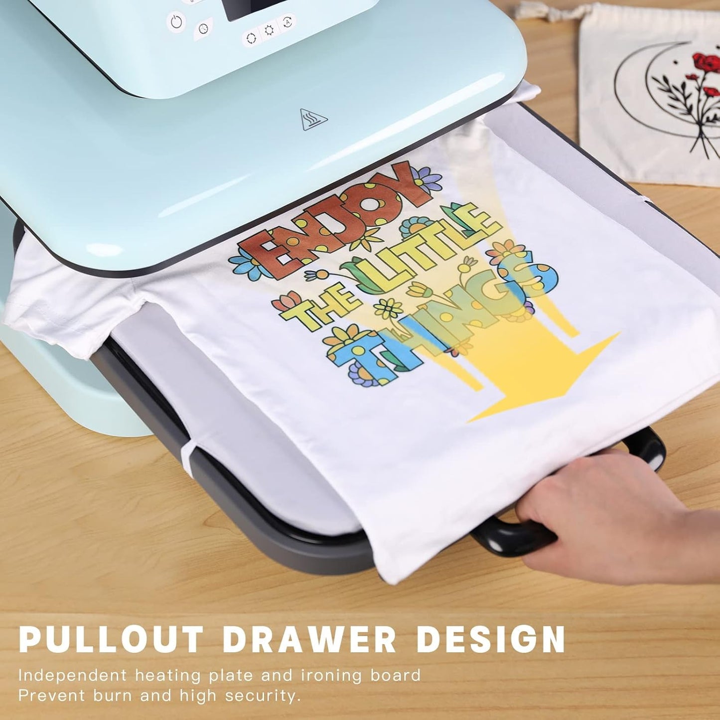 HTVRONT 15"x15" Smart Auto Heat Press Machine for T-Shirt Iron-On Transfers DEMO