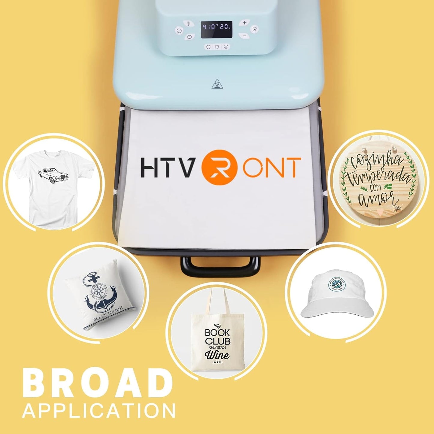 HTVRONT 15"x15" Smart Auto Heat Press Machine for T-Shirt Iron-On Transfers DEMO