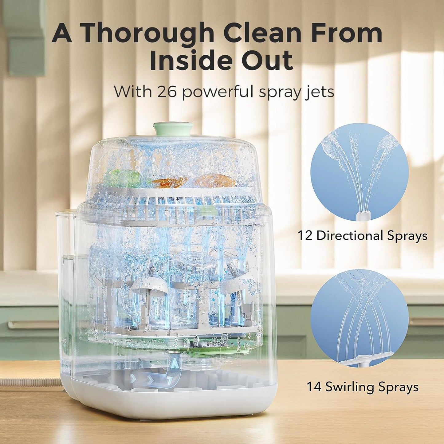 Momcozy All-in-One Sterilisers Baby Bottle Washer Sterilizer Dryer DEMO