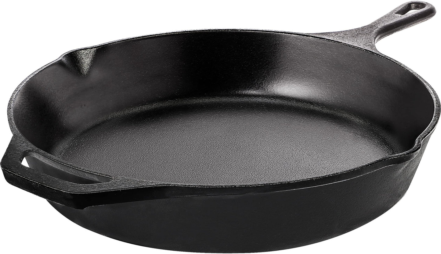 KICHLY Pre-Seasoned Cast Iron Skillet Frying Pan Durable Nonstick Cooking DEMO