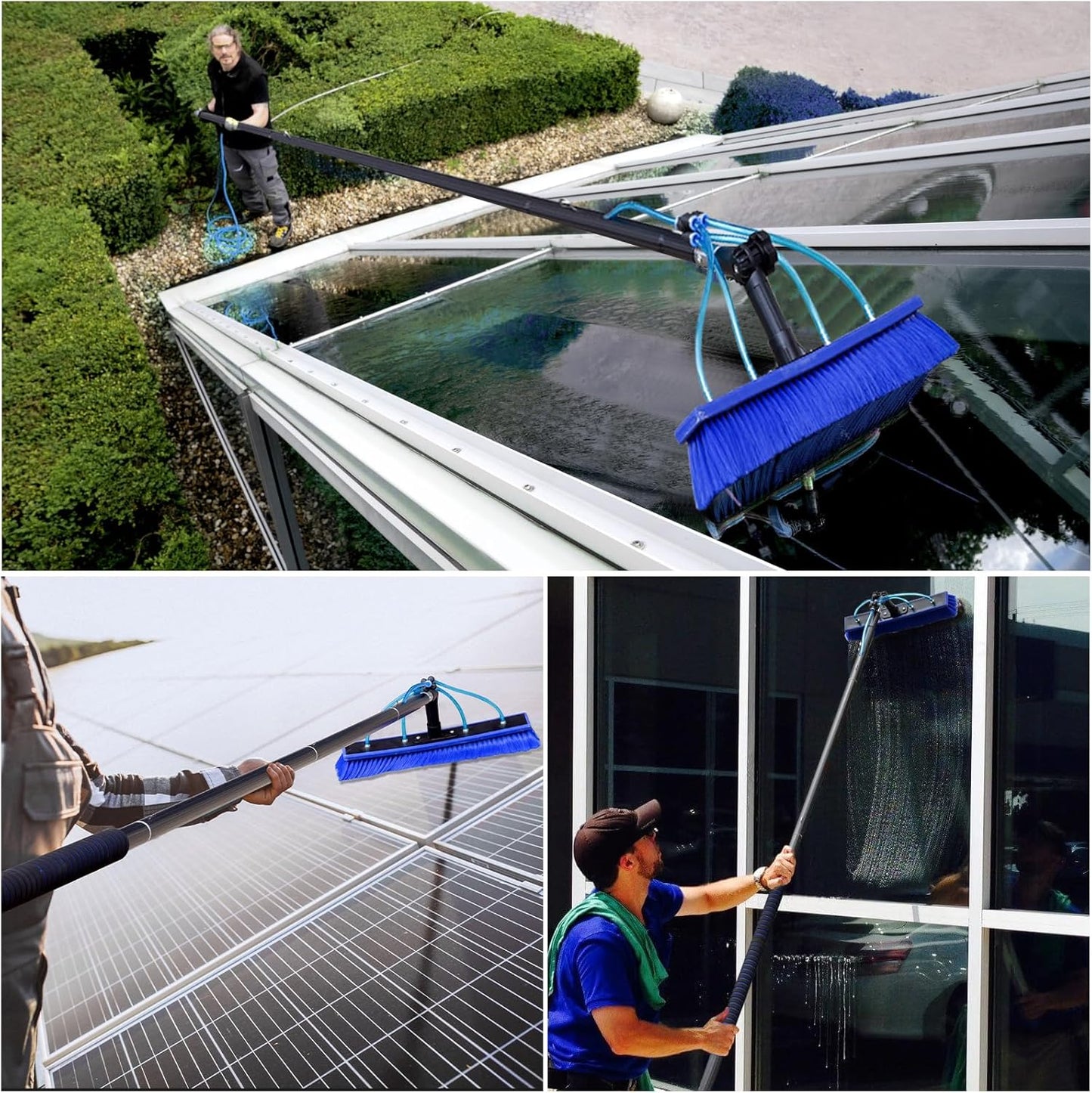 Winsun Window Solar Panel Cleaning Kit 10m Length Washing Cleaner Equipment DEMO