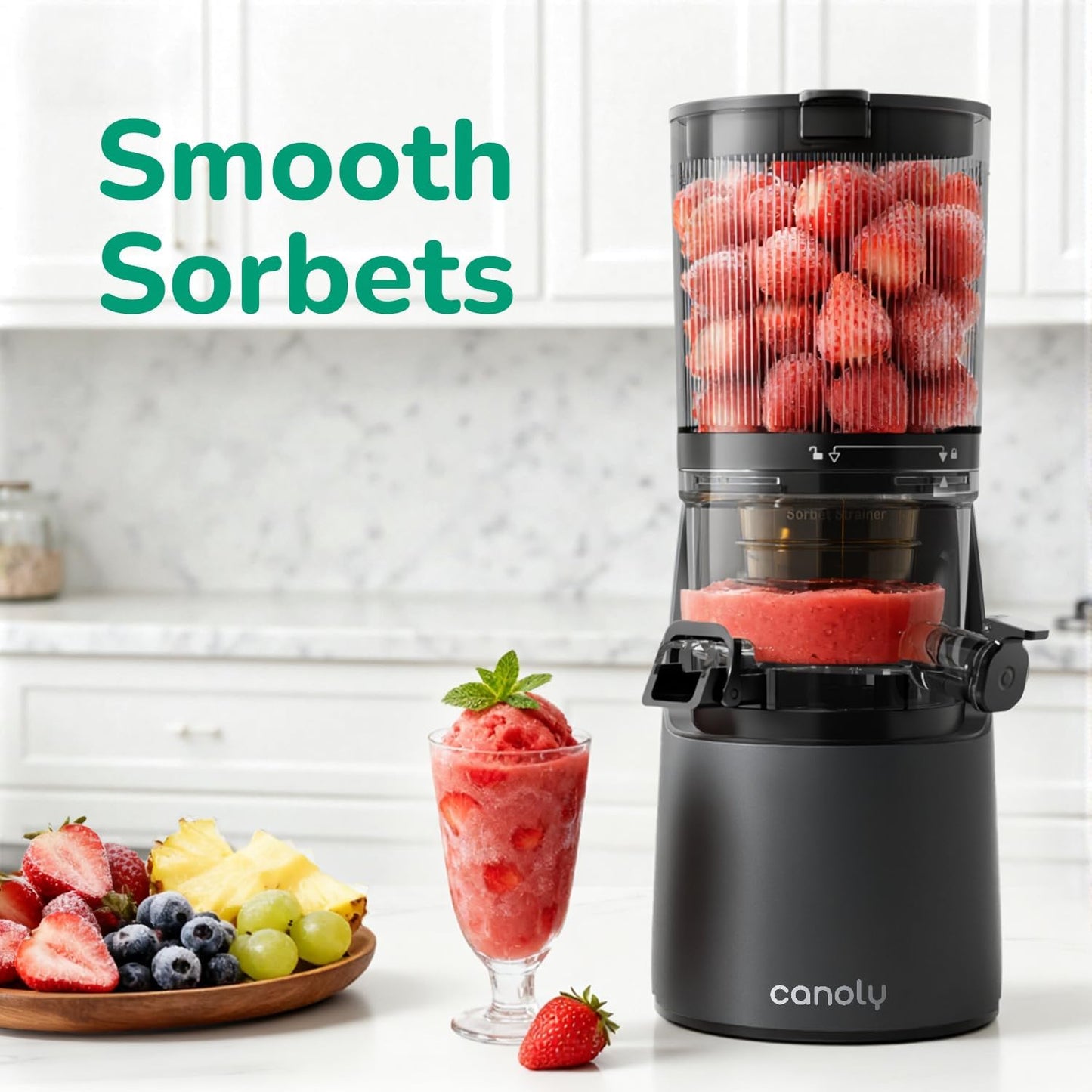 Canoly Cold Juicers Press Juicer Machine 150mm 2.6L Big Chute 3-in-1 DEMO