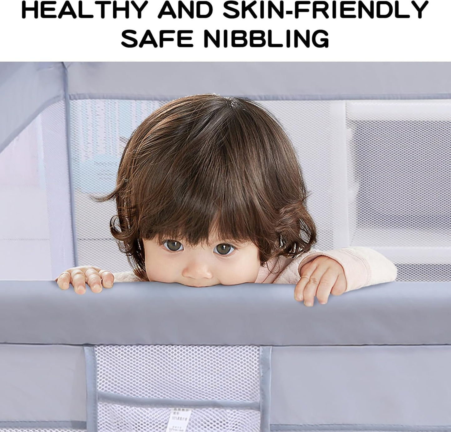 Infant Shining Gray Playard Furniture for Toddler Recreation Area DEMO