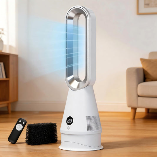 ADVWIN Bladeless Tower Fan with Activated Carbon Filter Remote Control DEMO