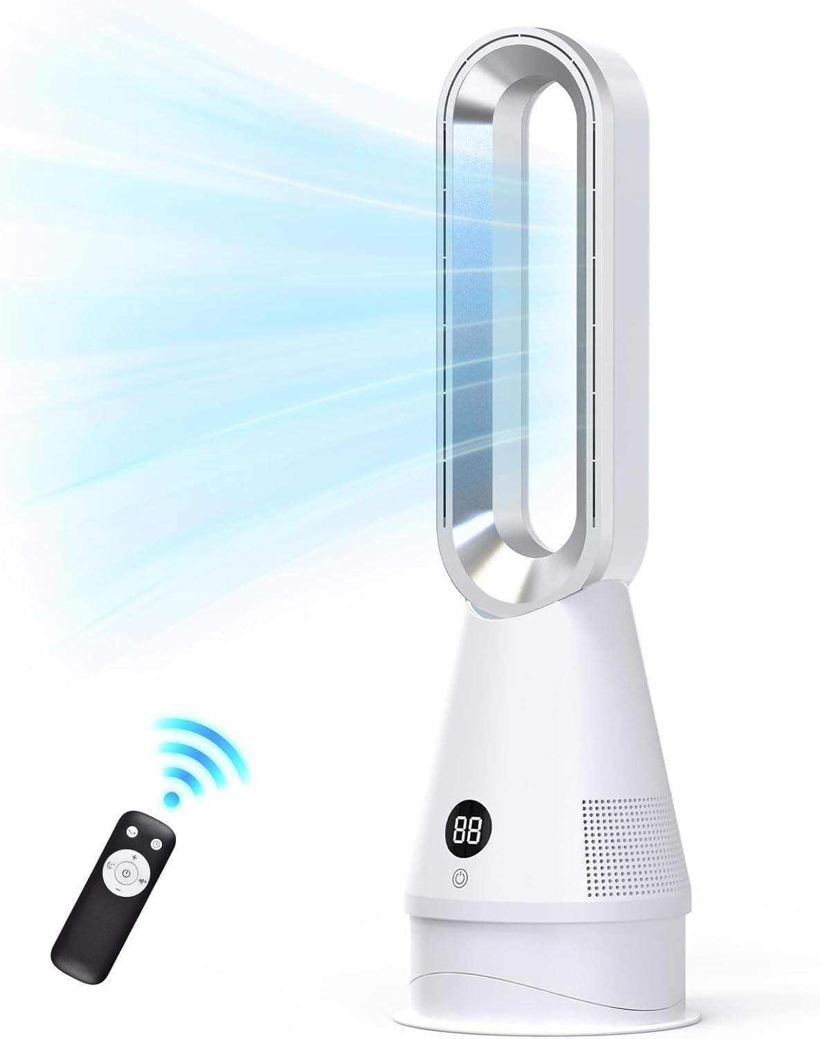 ADVWIN Bladeless Tower Fan with Activated Carbon Filter Remote Control DEMO