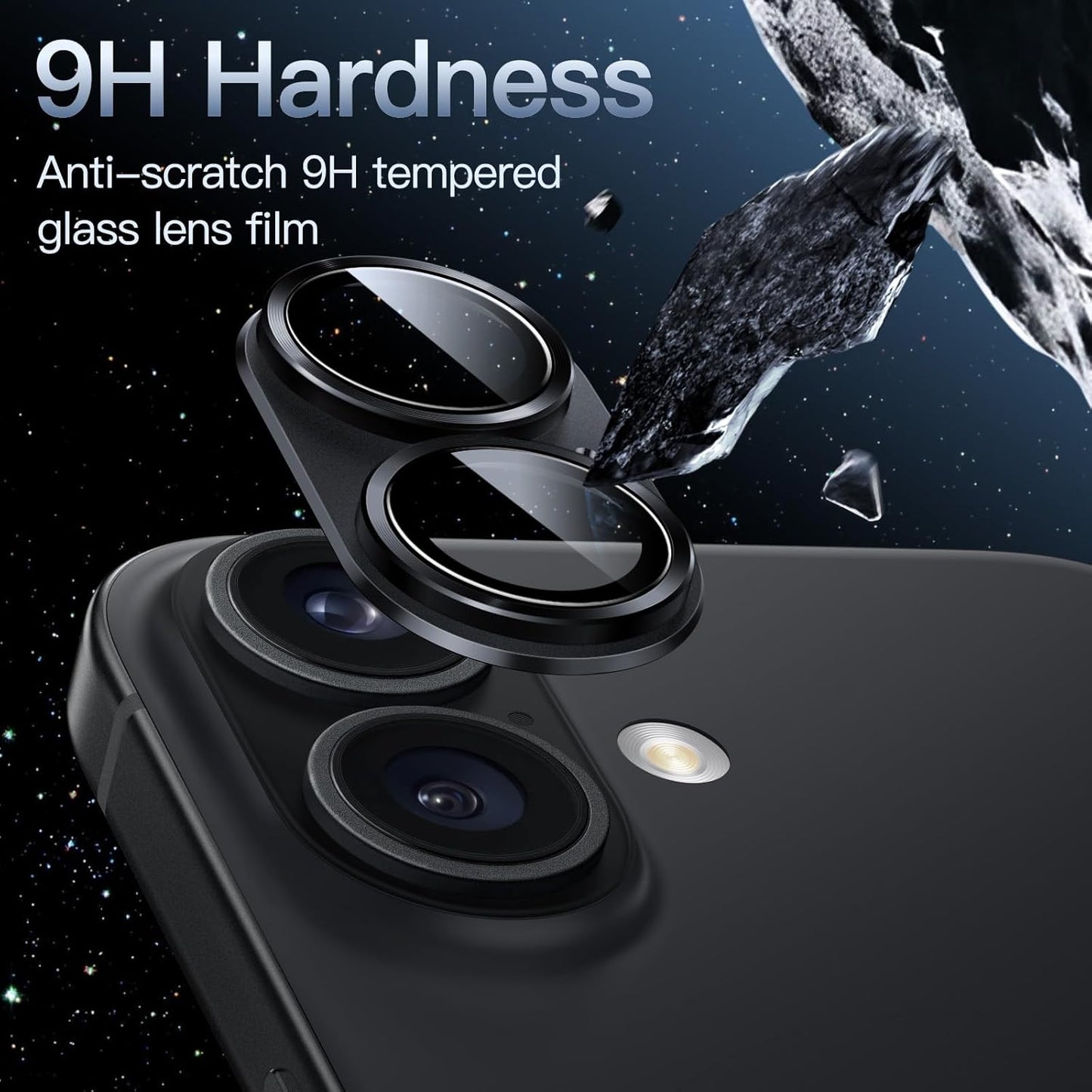 JETech Camera Lens Protector for iPhone 16 6.1" and Plus 6.7" Tempered Glass NEW