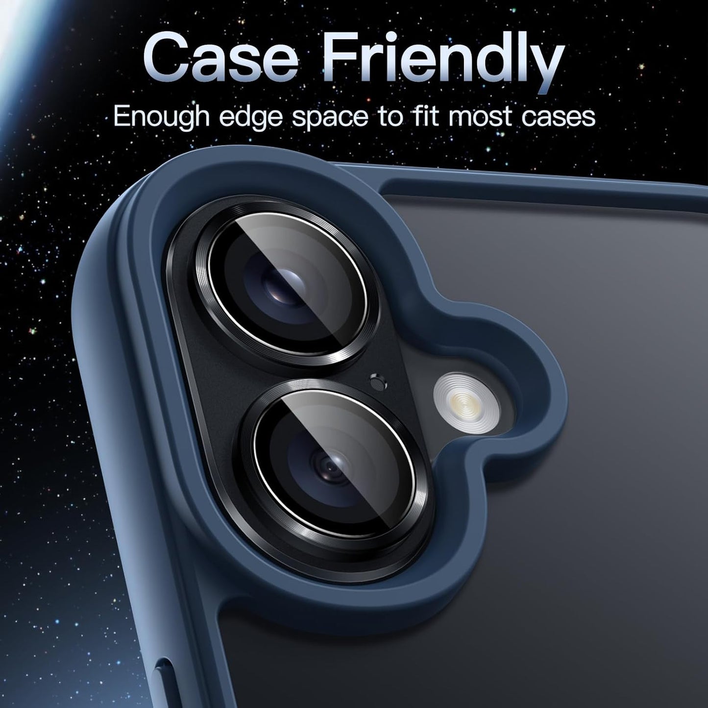 JETech Camera Lens Protector for iPhone 16 6.1" and Plus 6.7" Tempered Glass NEW