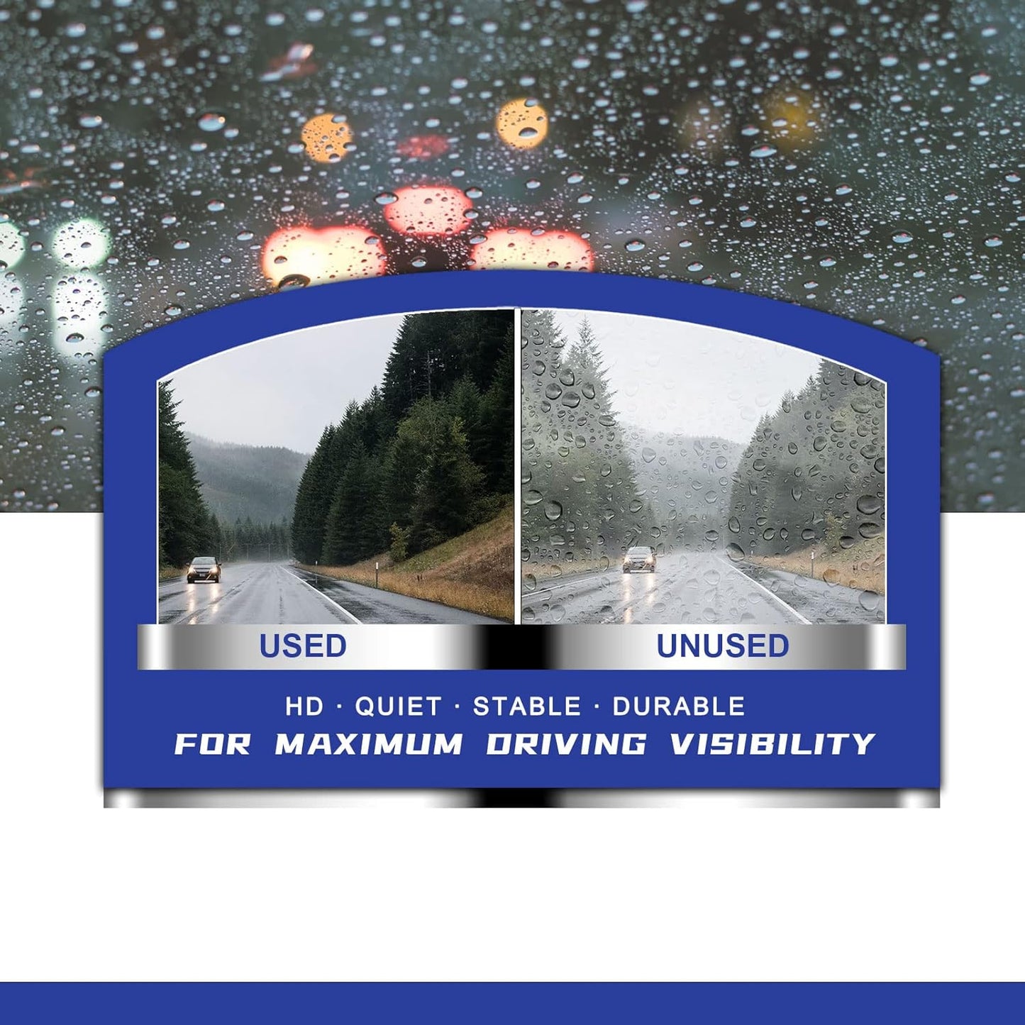 EMITHSUN 26" + 18" Premium All-Seasons Durable Quiet Windshield Wiper DEMO
