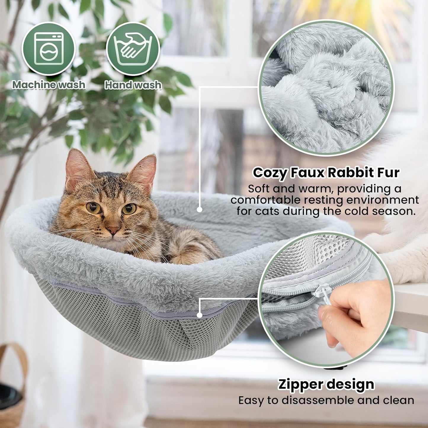 JUNSPOW Folding Semicircular Pet Bed Space Saving Grey Size Medium NEW