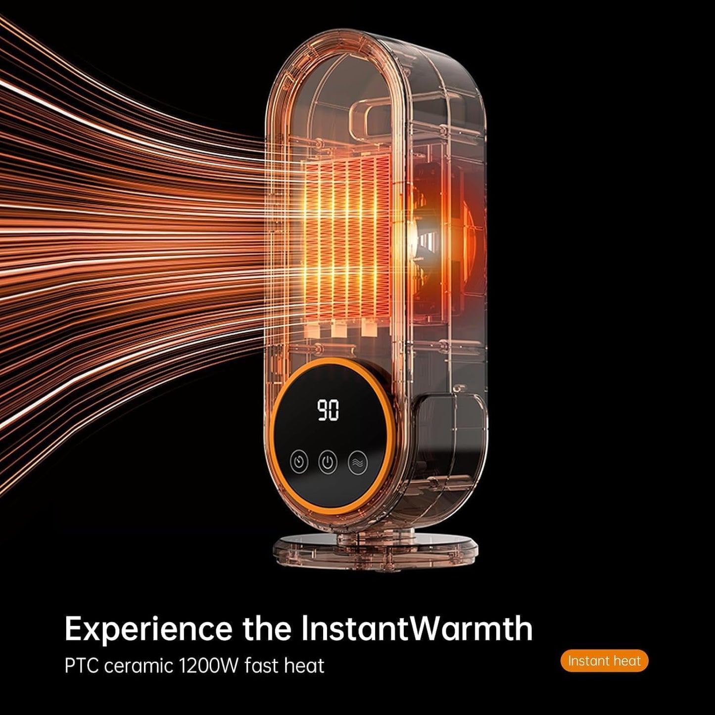 MisenFar Space Heater for Indoor Use Efficient Heating Overheat Protection DEMO