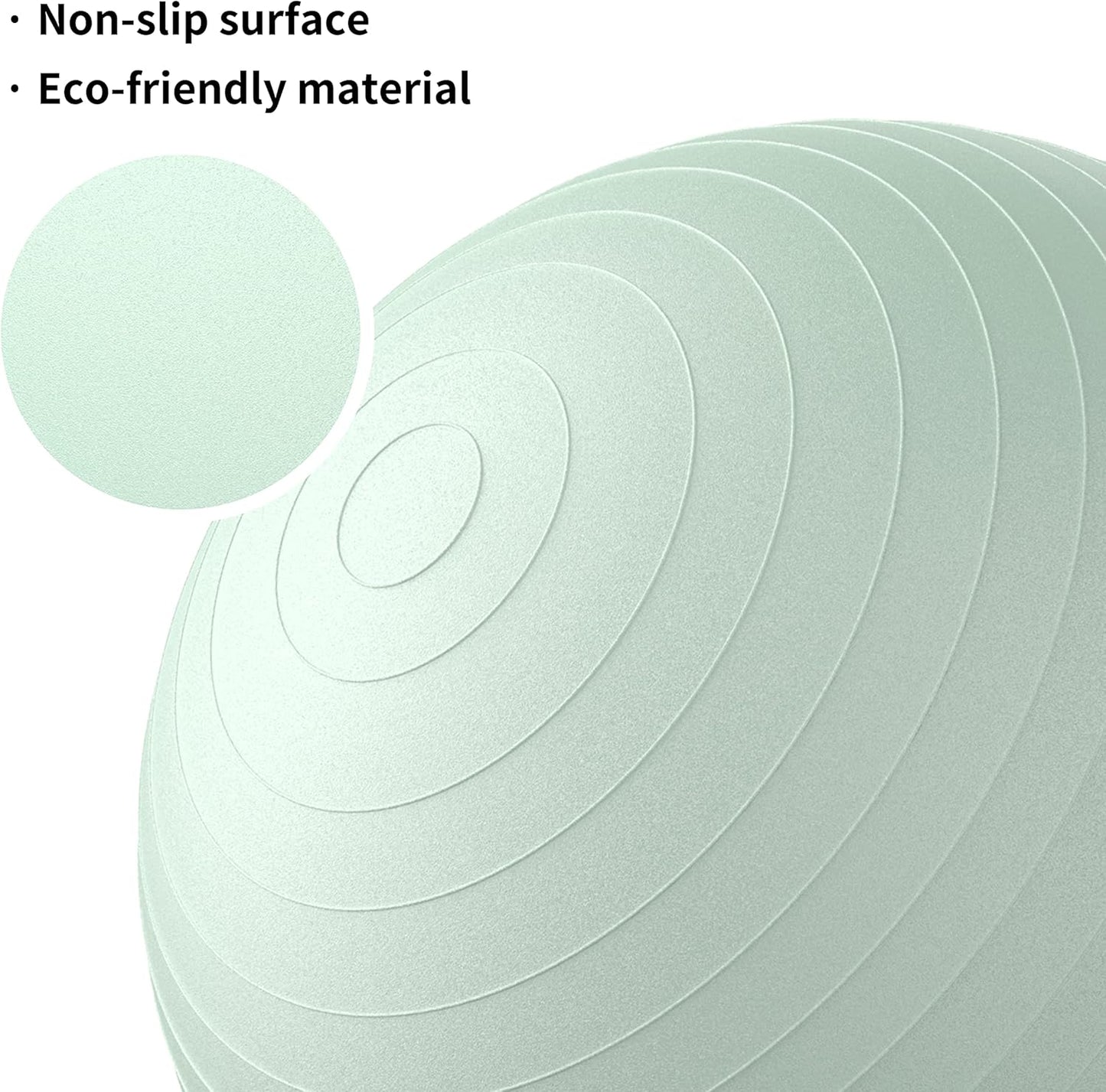 PROIRON Exercise Ball Anti-Burst Yoga Chair Slip Resistant Green Size 65cm DEMO