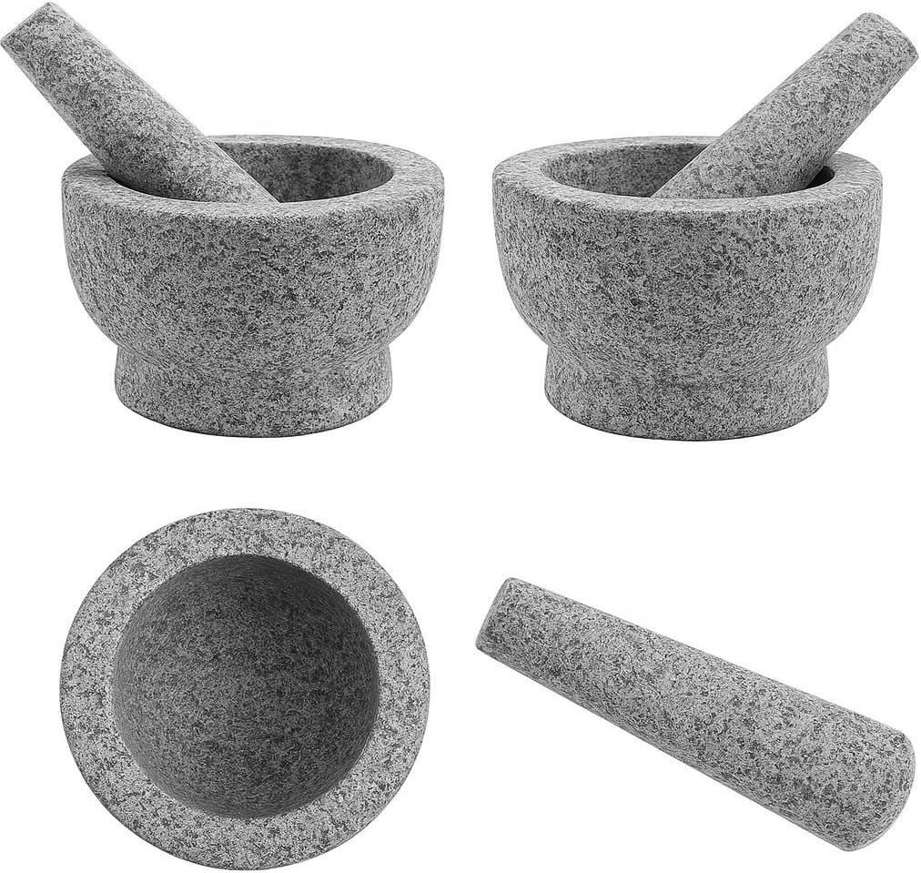 Classica Granite Mortar and Pestle Set Professional Heavy-Duty Kitchen Tool DEMO