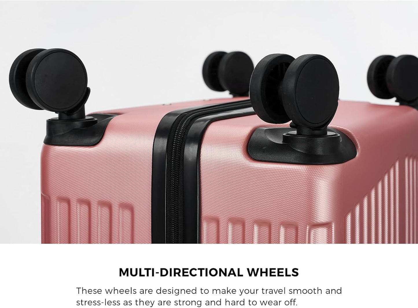 MAZAM 28" Suitcase with Trolley Travel TSA Approved Pink 360° Wheels DEMO