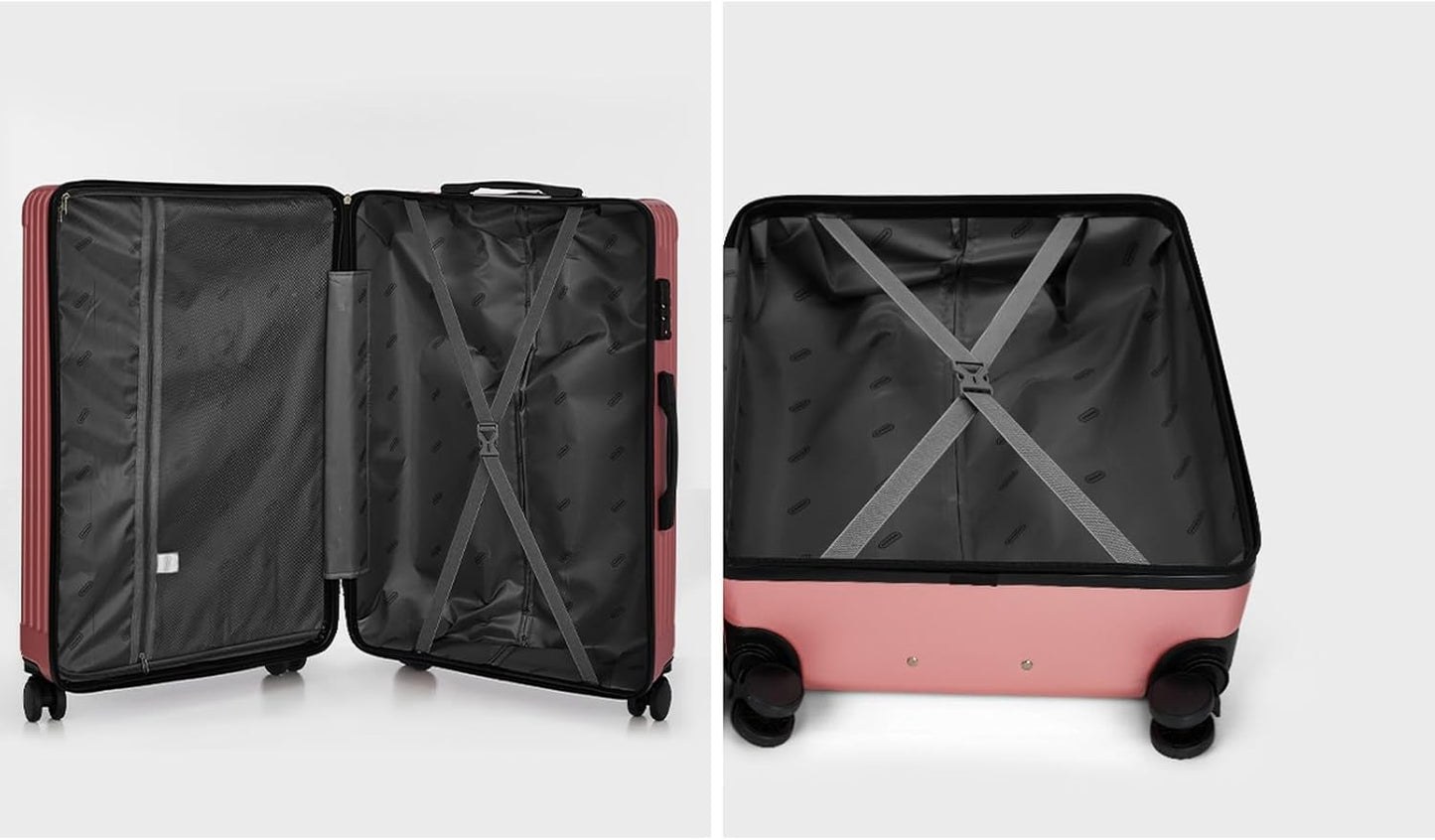 MAZAM 28" Suitcase with Trolley Travel TSA Approved Pink 360° Wheels DEMO