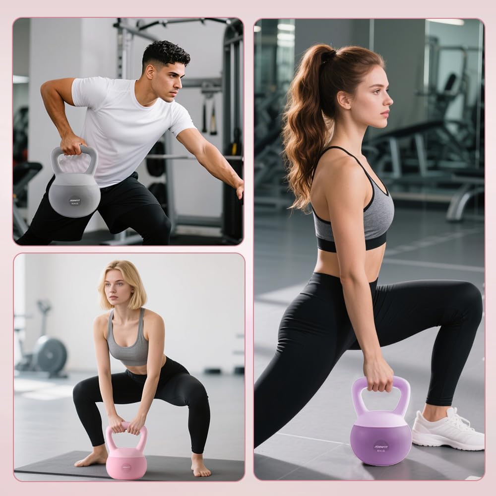 Nature Fitness Kettlebells Soft Kettlebell with Cushioned Base Anti-Slip DEMO