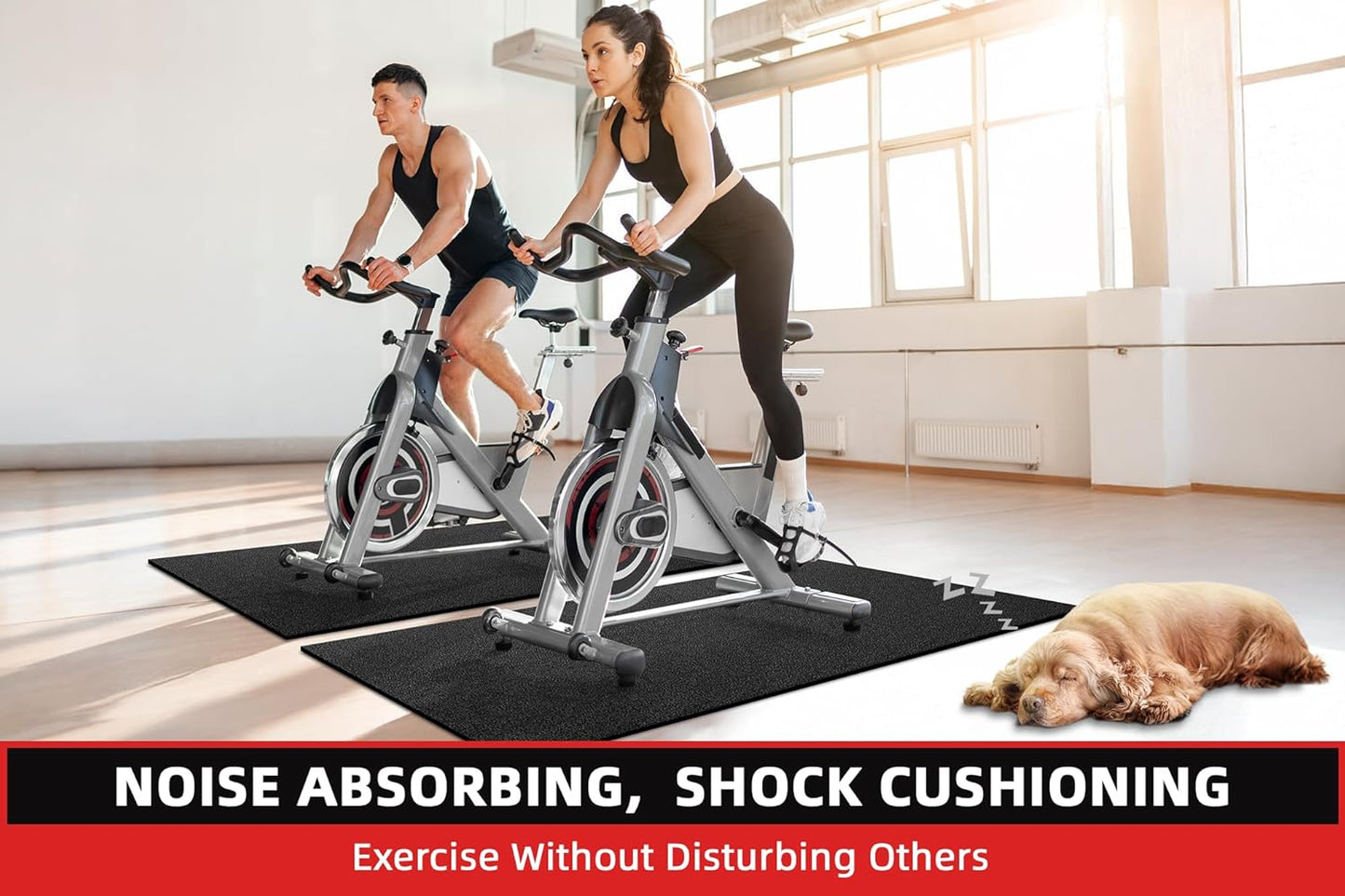 GymCope Exercise Equipment Mat Durable Polyvinyl Chloride Protective Floor NEW