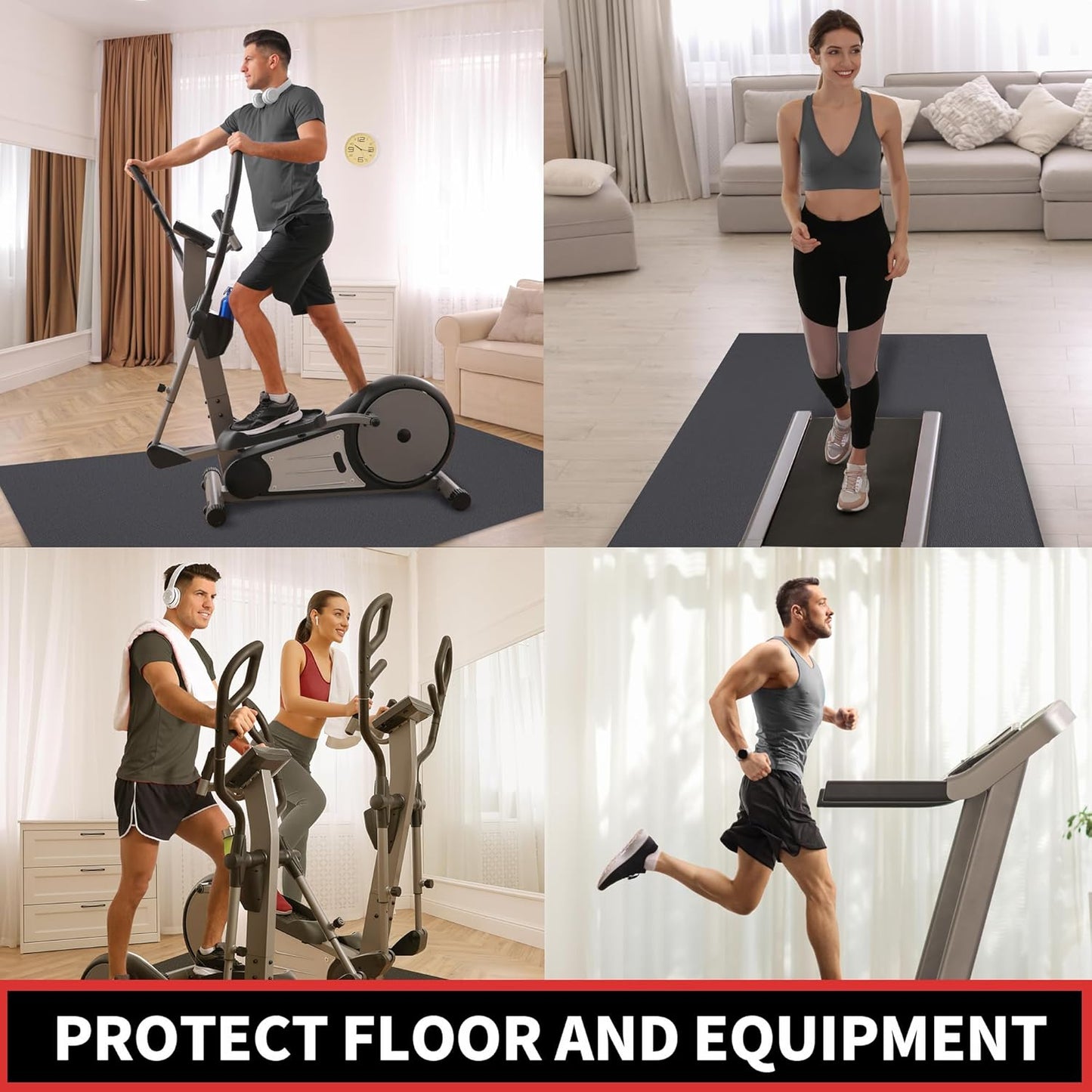 GymCope Exercise Equipment Mat Durable Polyvinyl Chloride Protective Floor NEW