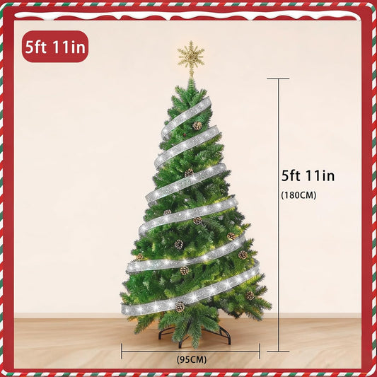 BUJI Trees Artificial Christmas Tree with Integrated LED Lights Warm DEMO