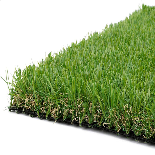 OTANIC Artificial Yarn Grass 1x10m Synthetic Turf 35mm Pile Height 4-Tone NEW