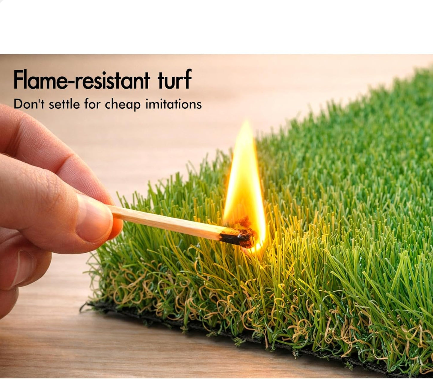 OTANIC Artificial Yarn Grass 1x10m Synthetic Turf 35mm Pile Height 4-Tone NEW