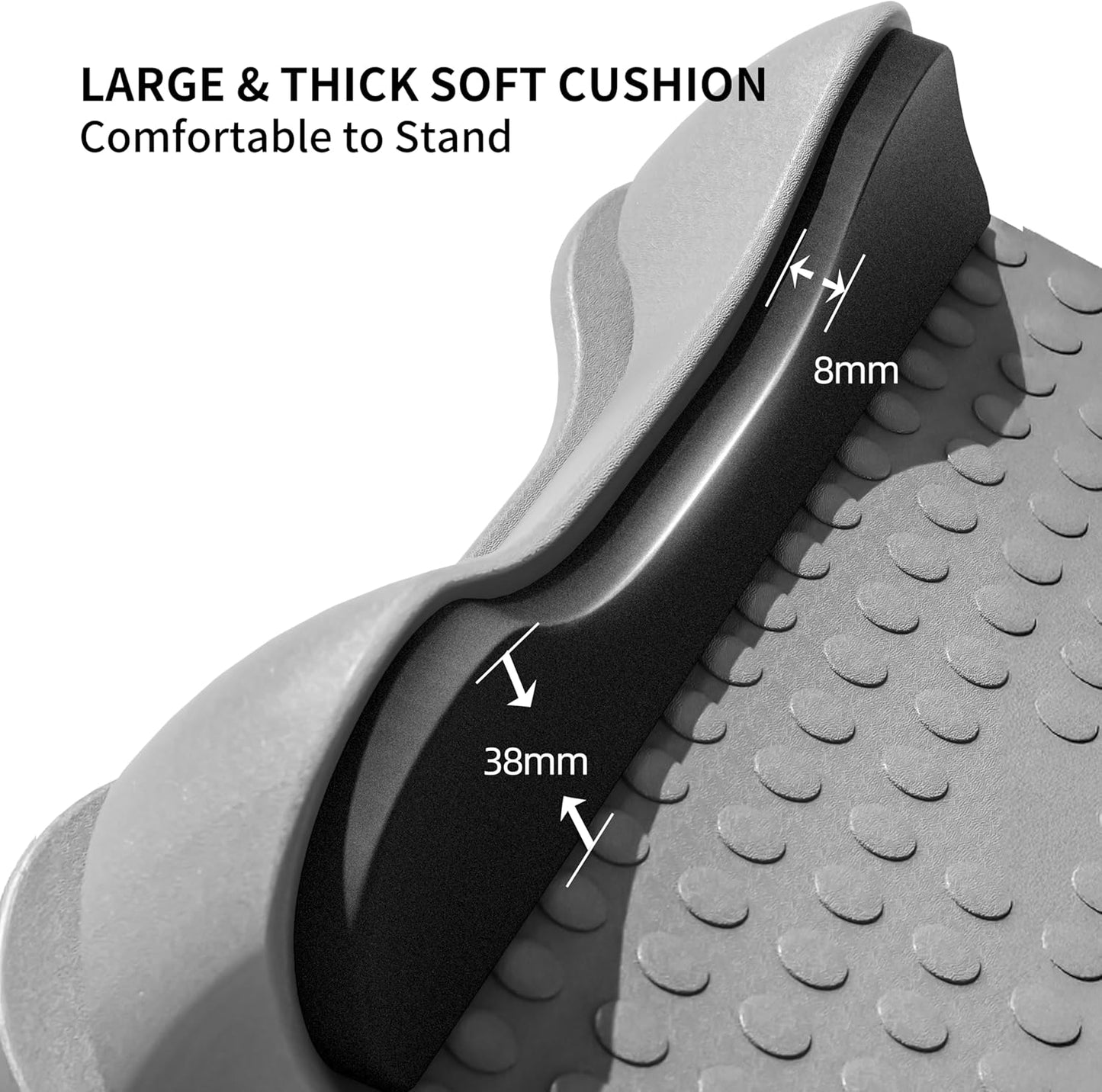 PROIRON Adjustable Incline Calf Stretching Board, Gray, 31cm x 27cm, NEW