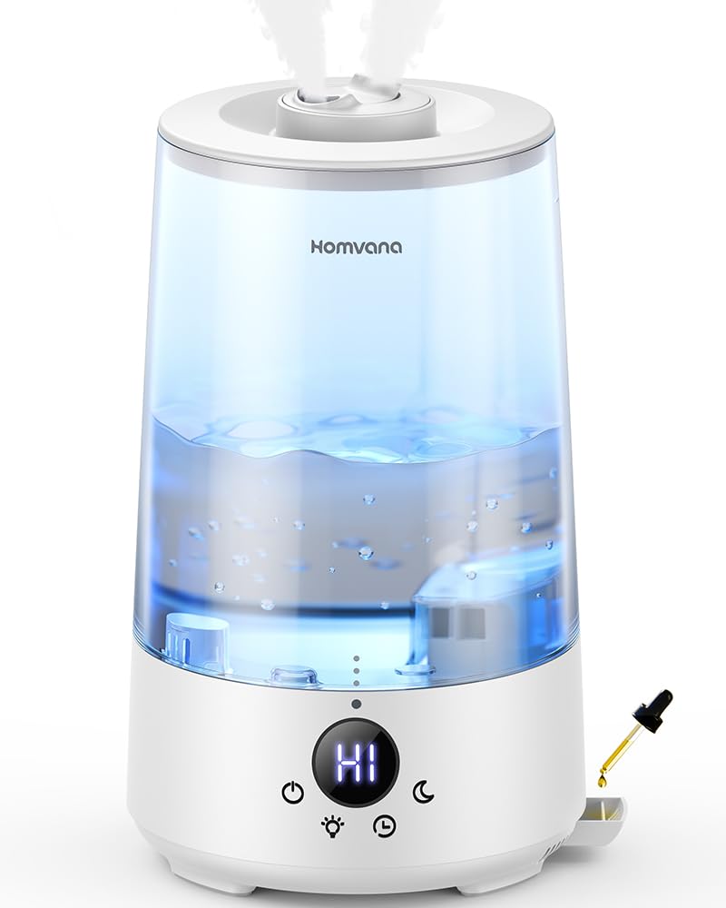 Homvana 3.6L Top-Fill Cool Mist Single Room Humidifier in Grey for Home NEW