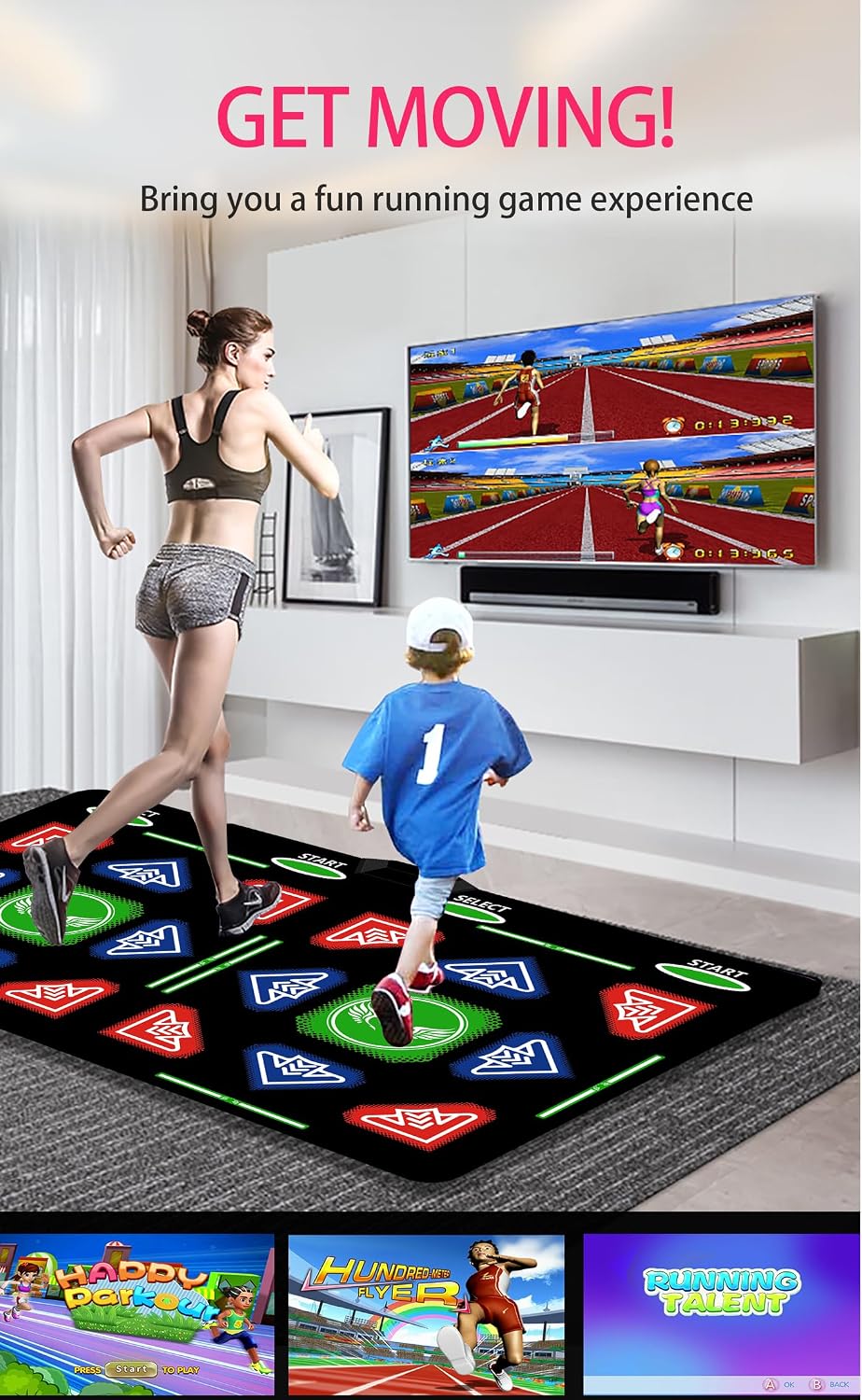 OZLET Streaming Clients Dance Mat 64GB Storage 1000 Games 885 Songs 81 MTV DEMO