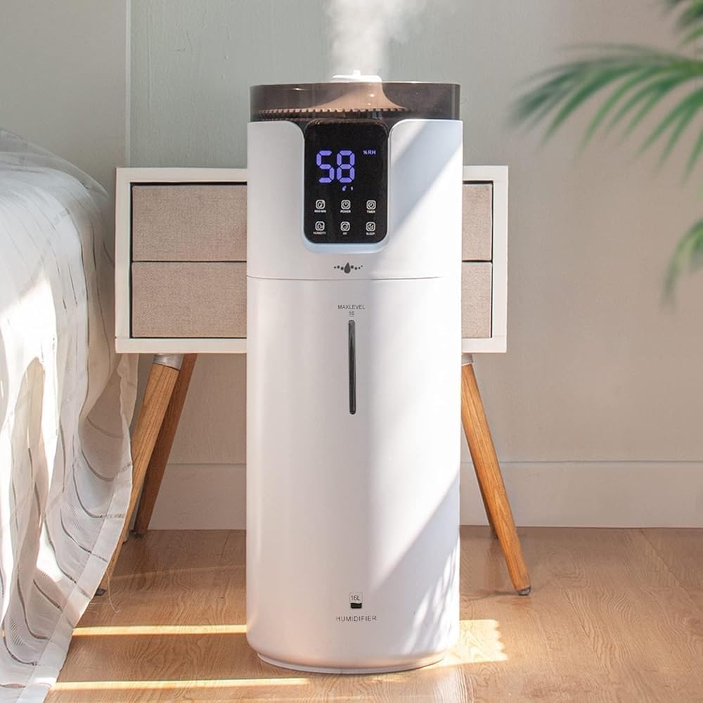 UXIKAPEEN Large Room Whole House Humidifier 16L Top Fill Cool Mist NEW