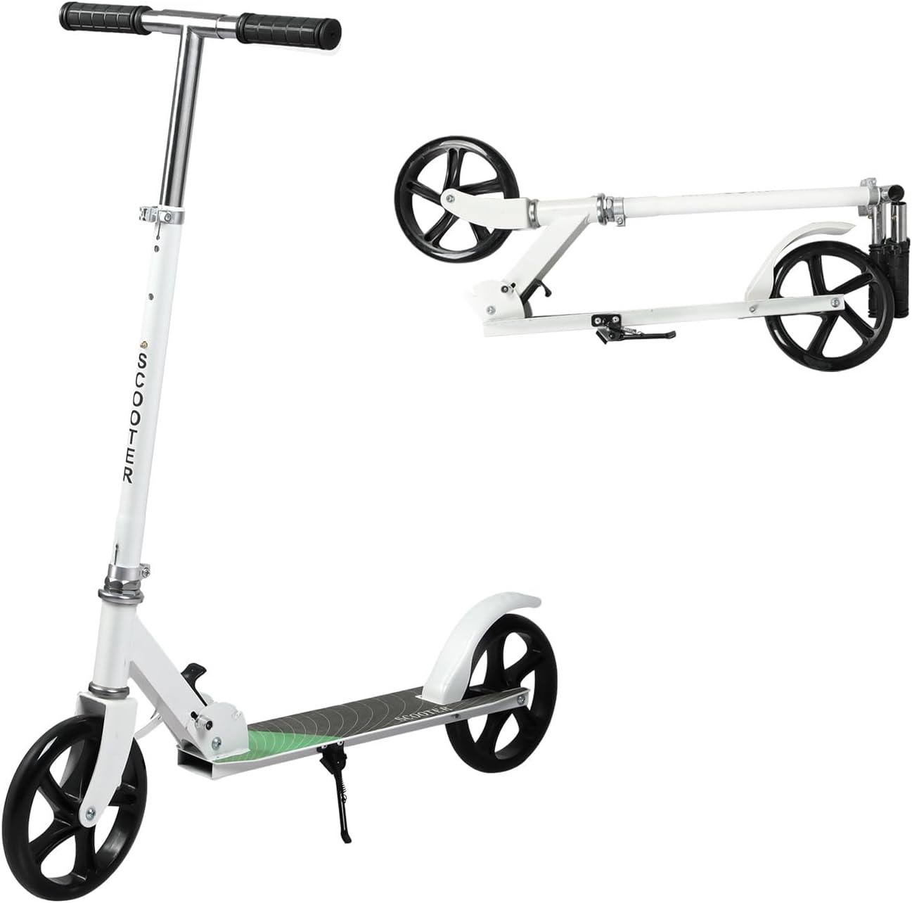 MONVELO Foldable Scooters Kick Scooter with 2 Big Wheels for Kids and DEMO