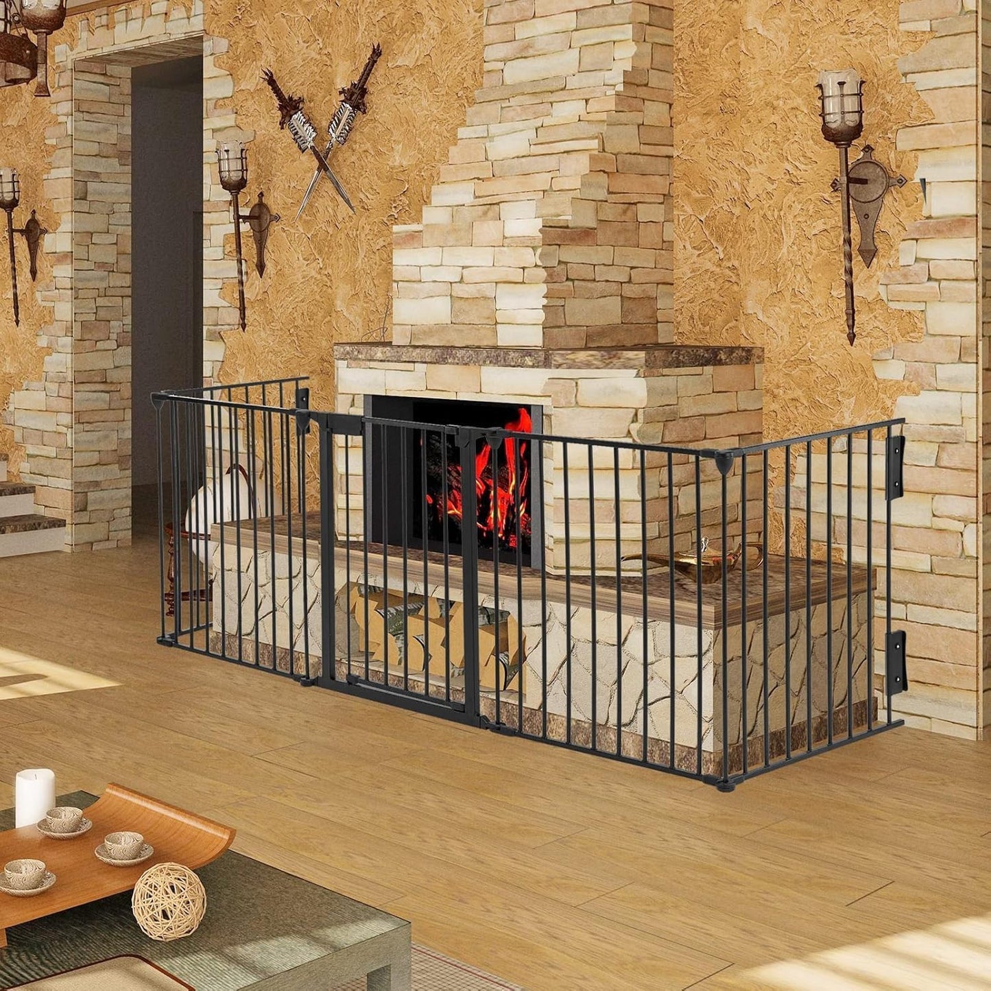 Phugis Extra Wide Baby Gate Configurable Playpen for Toddlers and Pets DEMO