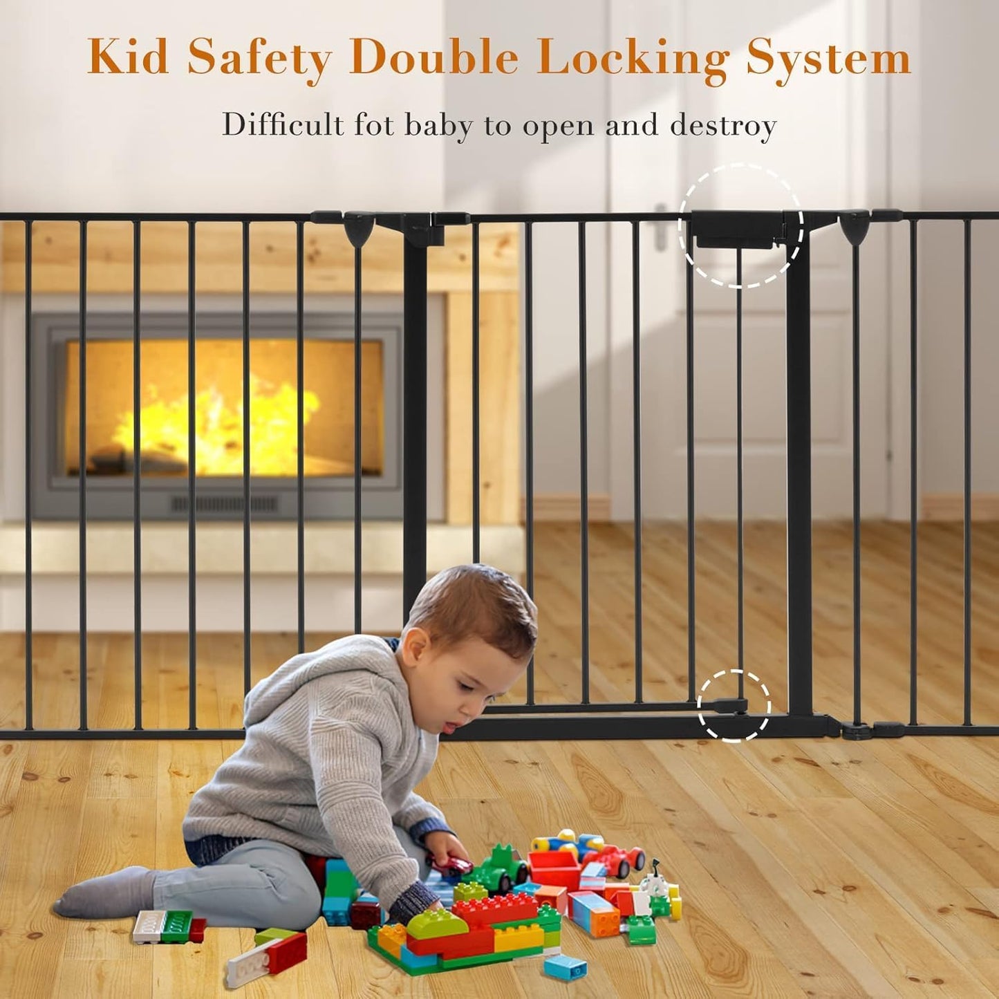 Phugis Extra Wide Baby Gate Configurable Playpen for Toddlers and Pets DEMO