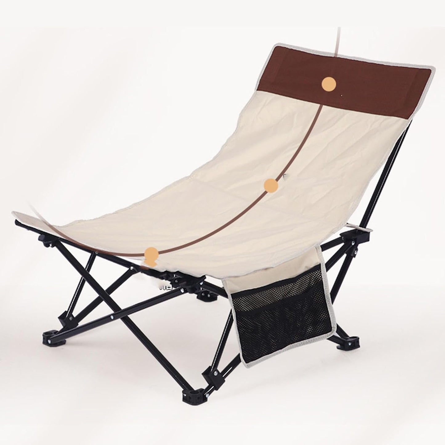 Jiawu Lightweight Chairs Reclining Beach Chair with Sturdy Backrest for DEMO
