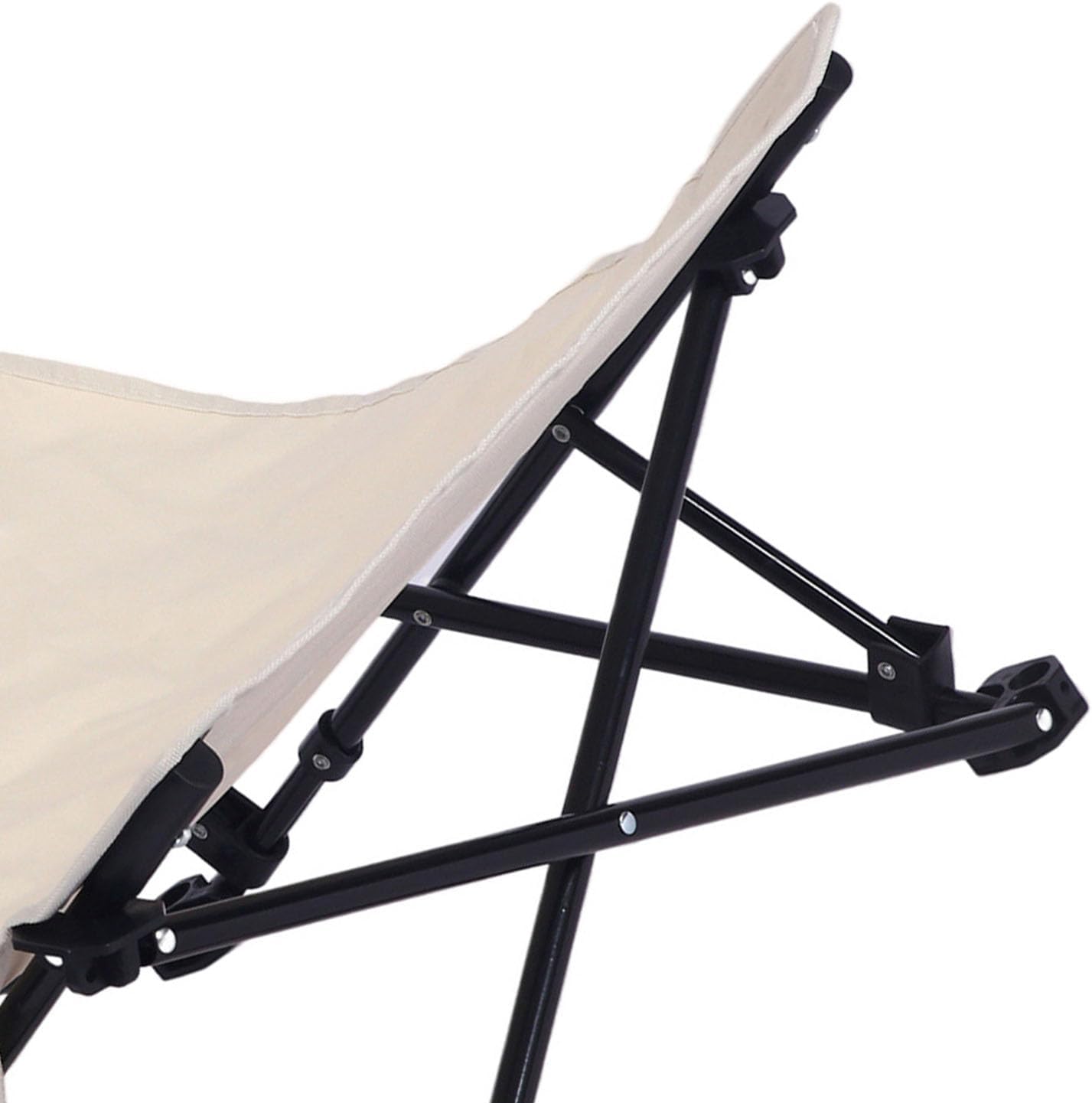 Jiawu Lightweight Chairs Reclining Beach Chair with Sturdy Backrest for DEMO
