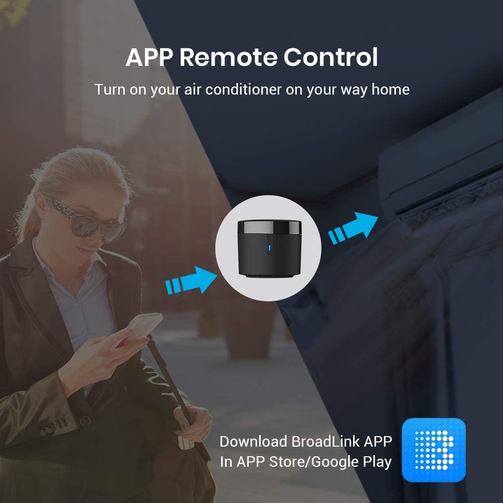 Broadlink RM4 Mini S Universal IR Remote Control Hub with Sensor Cable DEMO