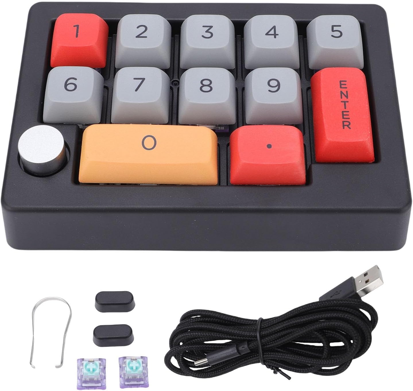 Bewinner Programmable Numeric Keypad 12 Keys Wired Type-C Gaming Keyboard NEW