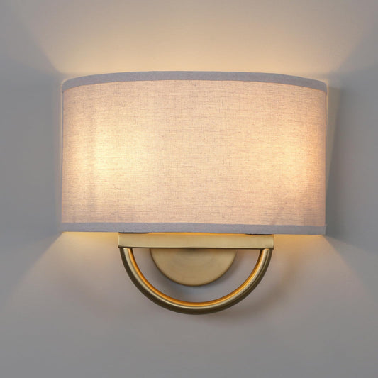 Buyee Vintage Industrial Double Sconce 2-Light Wall Lighting Fixture Linen DEMO