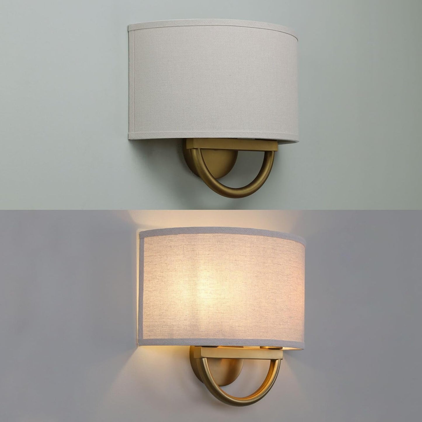 Buyee Vintage Industrial Double Sconce 2-Light Wall Lighting Fixture Linen DEMO