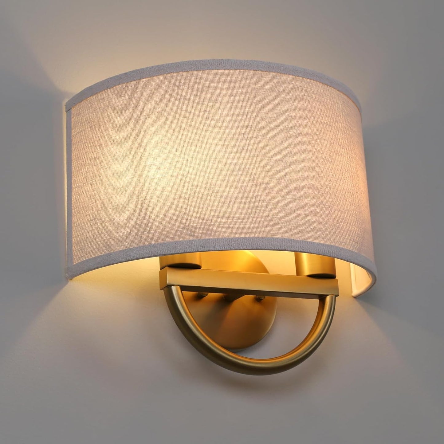 Buyee Vintage Industrial Double Sconce 2-Light Wall Lighting Fixture Linen DEMO