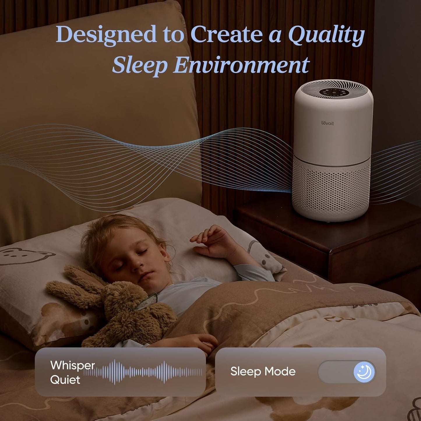 Levoit HEPA Air Purifiers Air Purifier for Home Bedroom, Ultra Efficient DEMO