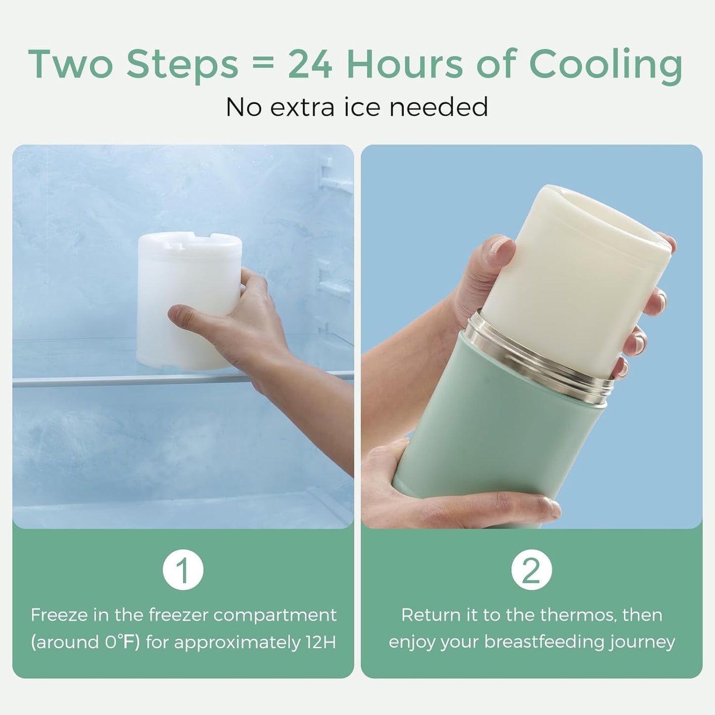 Momcozy 22oz Portable Breastmilk Cooler Keeps Milk Fresh 24H Outdoor NEW