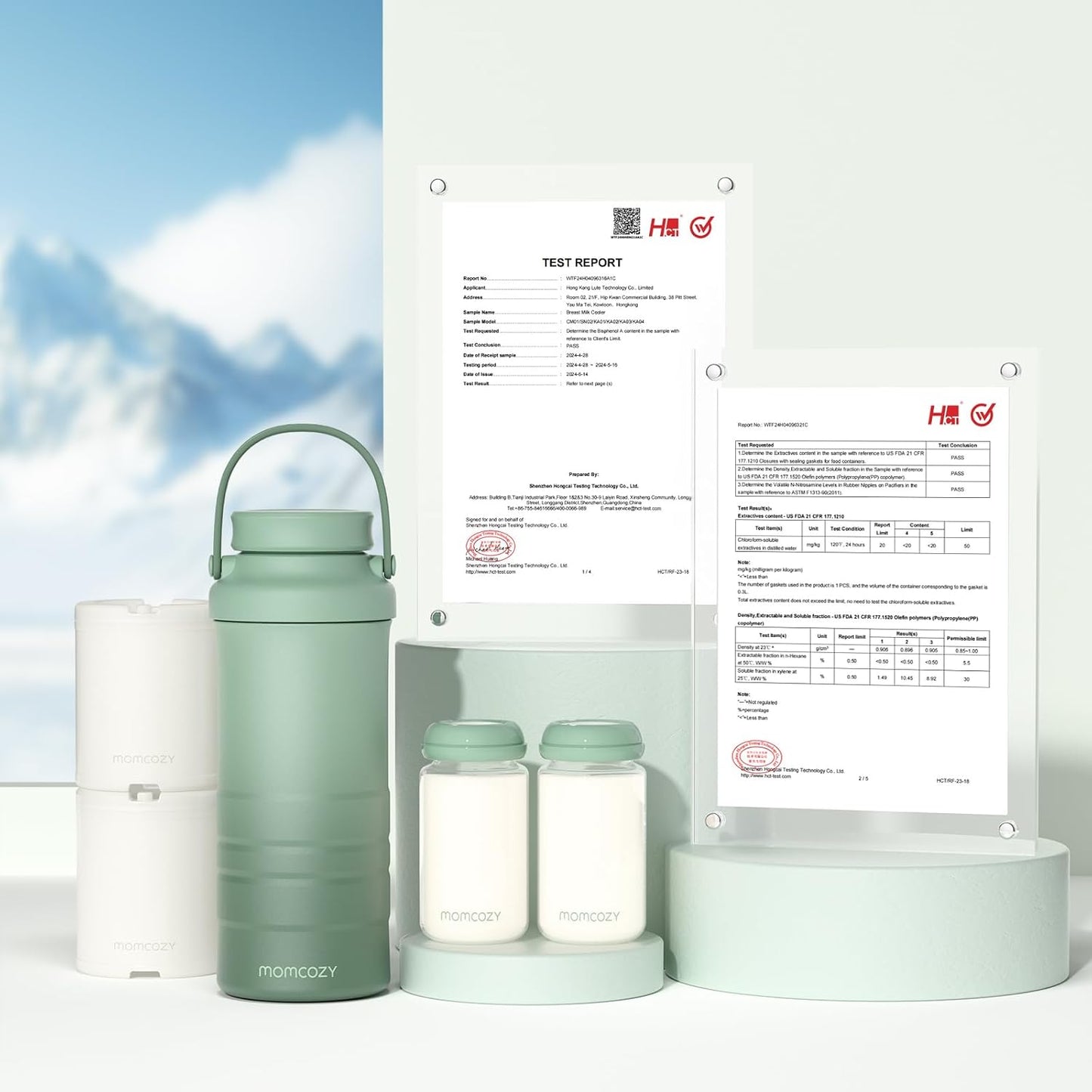 Momcozy 22oz Portable Breastmilk Cooler Keeps Milk Fresh 24H Outdoor NEW