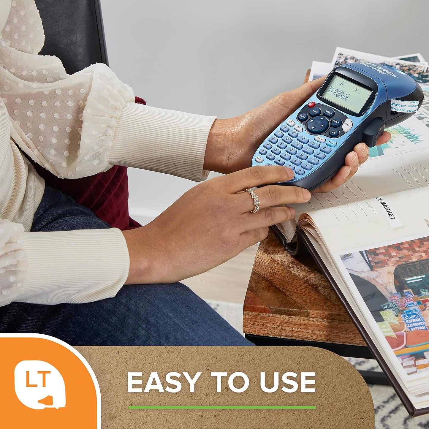Dymo LetraTag LT-100H Handheld Label Maker Portable Keyboard Printer Office NEW