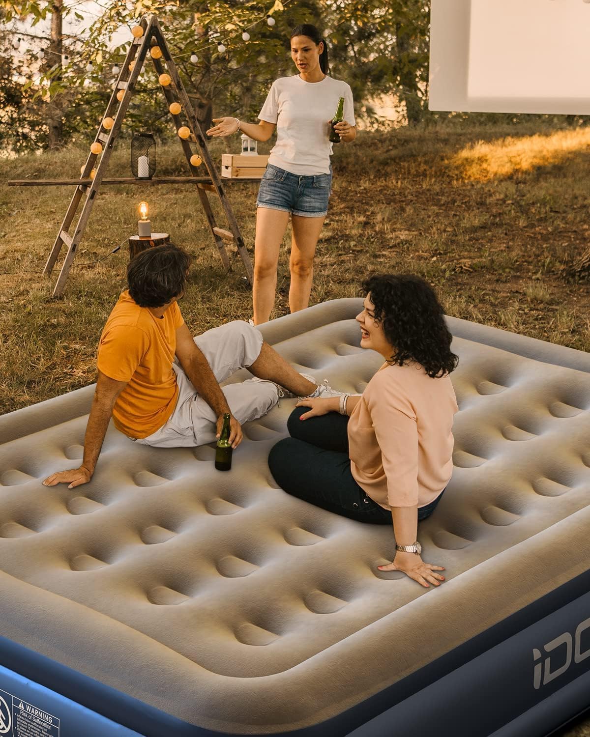 iDOO 15" Single Inflatable Air Mattress with Built-in Pump Self-Inflation DEMO