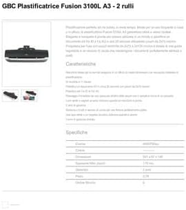 GBC Fusion Office Electronics 3100L A3 High Speed Laminator 23 Sec Per A4 DEMO
