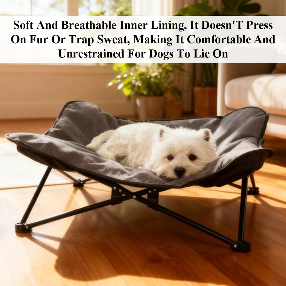 MOTRAIN Foldable Beds Pet Bed Portable Waterproof Washable Dark Gray Size NEW