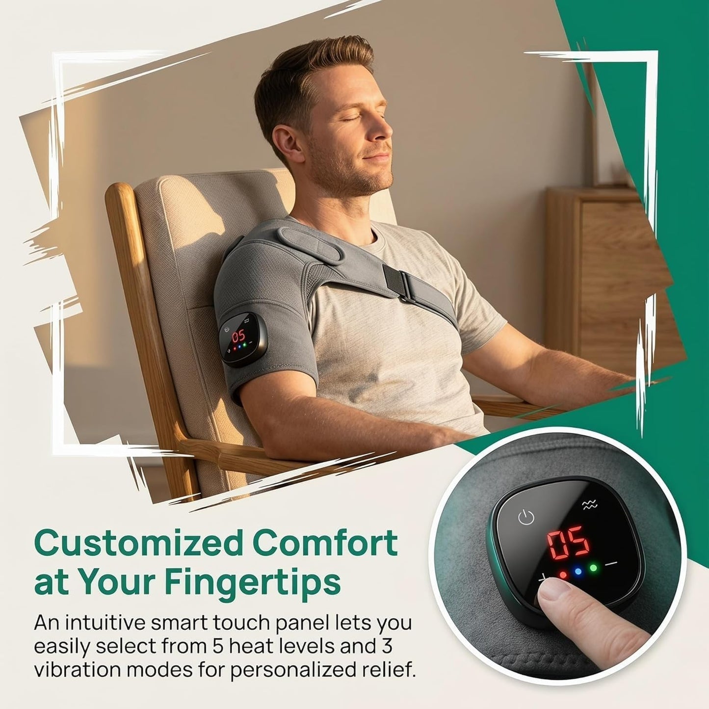 Youngly Cordless Neck & Back Massage Wrap Electric Massager Relaxation DEMO