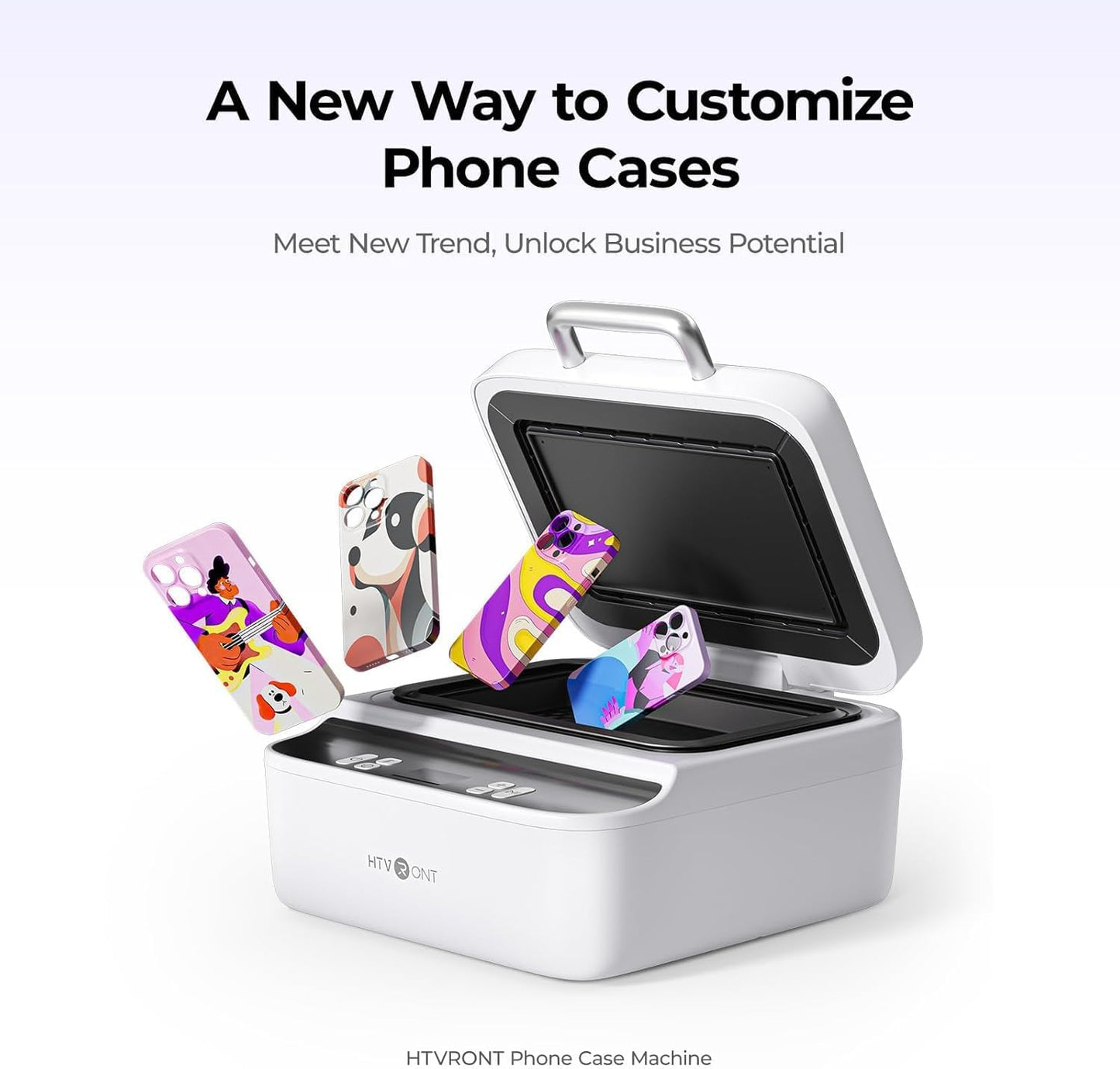 HTVRONT Home DIY Vacuum Sublimation Press for Custom Phone Iron-On DEMO