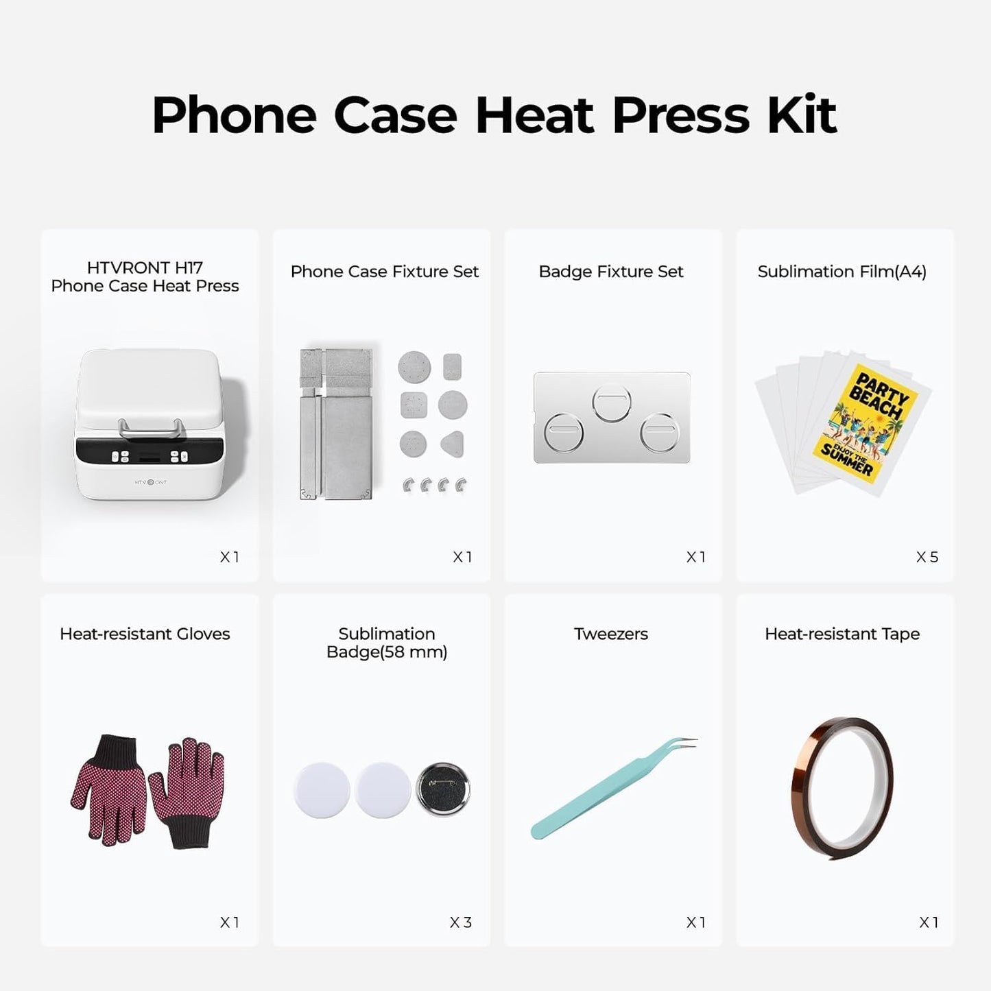 HTVRONT Home DIY Vacuum Sublimation Press for Custom Phone Iron-On DEMO