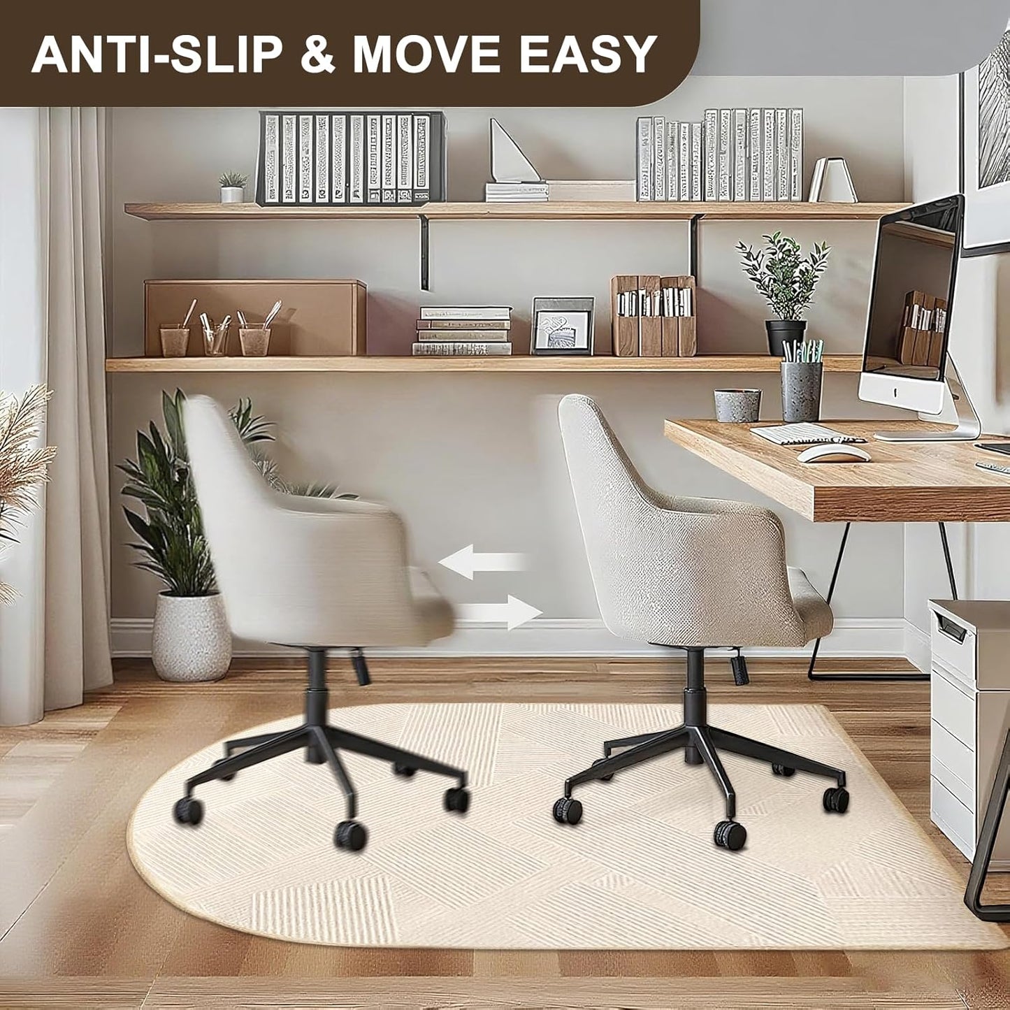 NobleHaus Multi Surface Chair Mat for Carpets & Hardwood Floors, 80 x 120 DEMO