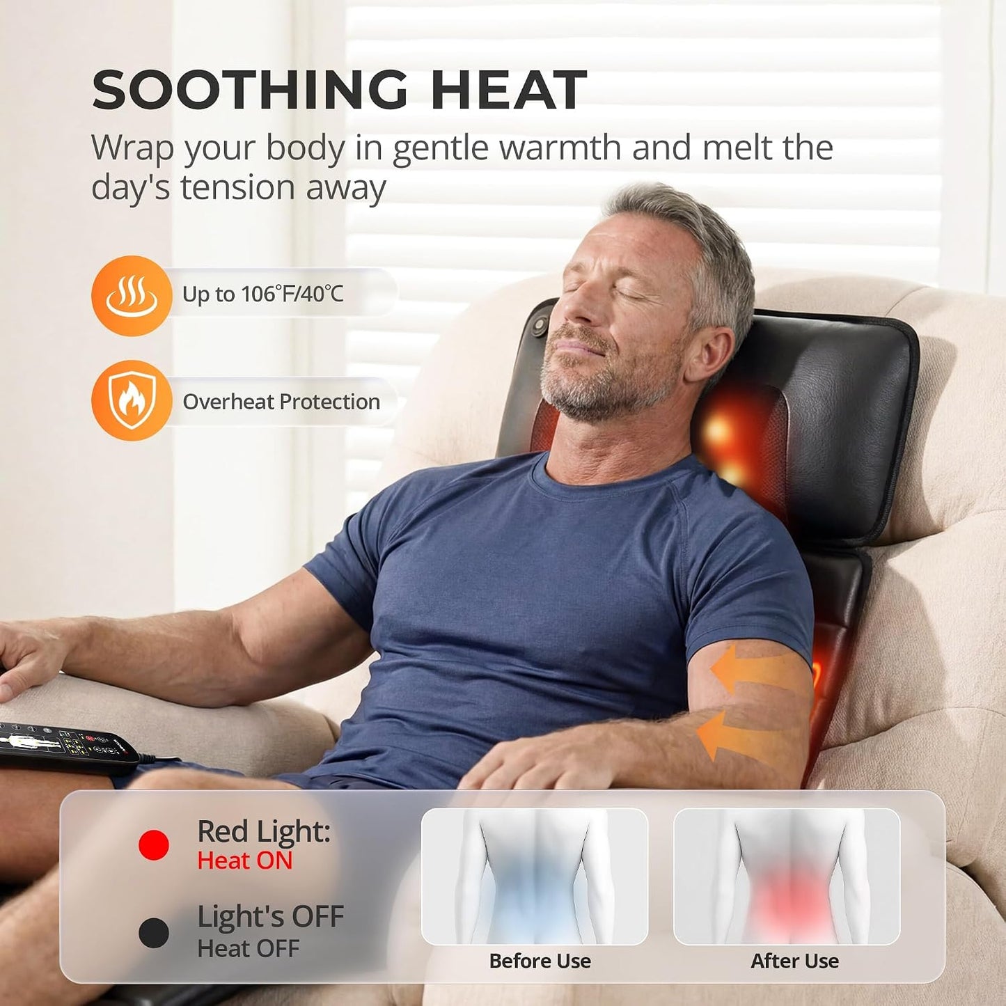 Himouta Vibration Full Body Massage Mat Heated Electric Foot Massager Pad DEMO